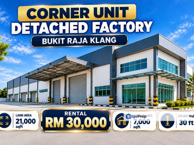 Warehouse for rent in Bandaraya Klang, Klang