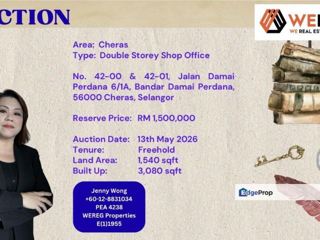 Shop for sale in Kajang, Langat