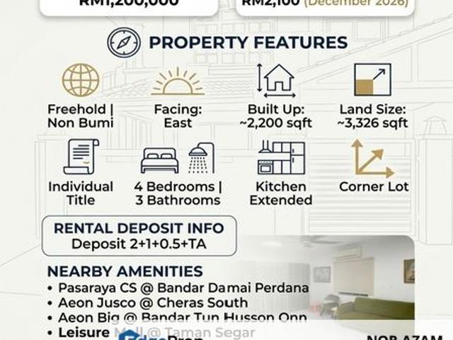 House for sale in Bandar Damai Perdana, Majlis Perbandaran Kajang