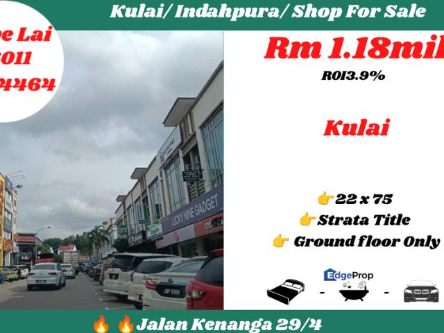 Shop for sale in Kulai, Johor