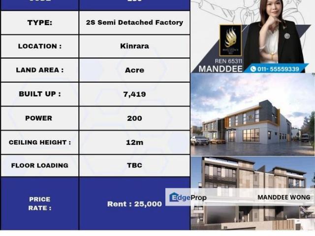 Warehouse for rent in Petaling, Subang Jaya