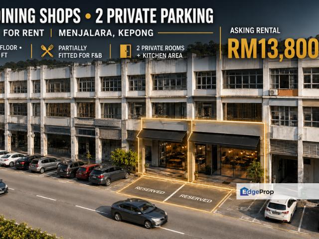 Shop for rent in Kepong, Kuala Lumpur