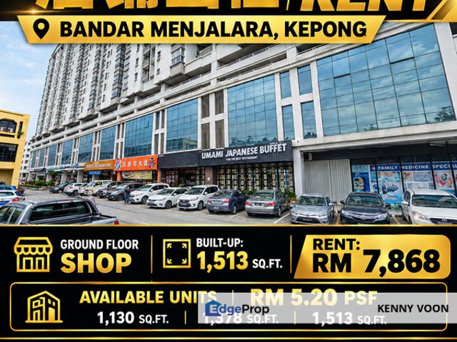 Shop for rent in Bandar Menjalara, Kepong