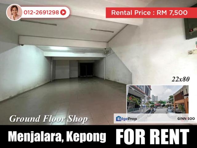 Shop for rent in Kepong, Kuala Lumpur