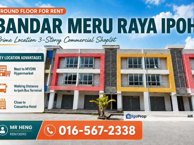 Shop for rent in Perak, Tanjong Ipoh