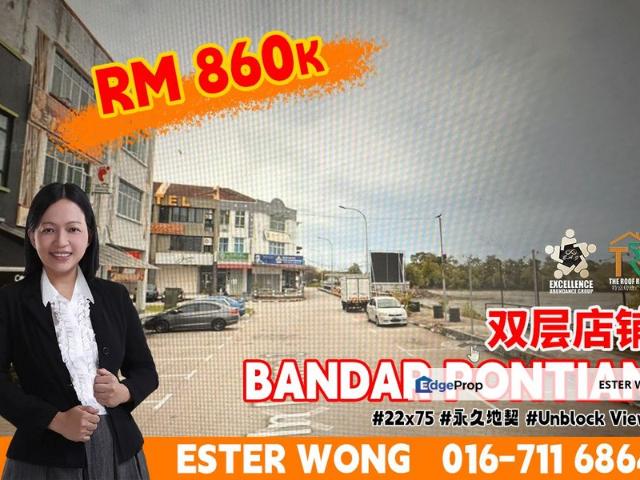 Shop for sale in Pontian, Johor