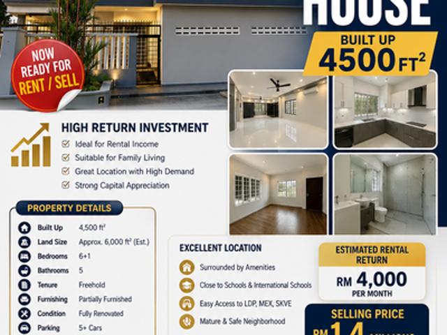 House for rent in Petaling, Subang Jaya