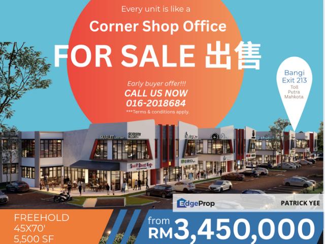 Shop for sale in Kajang, Langat