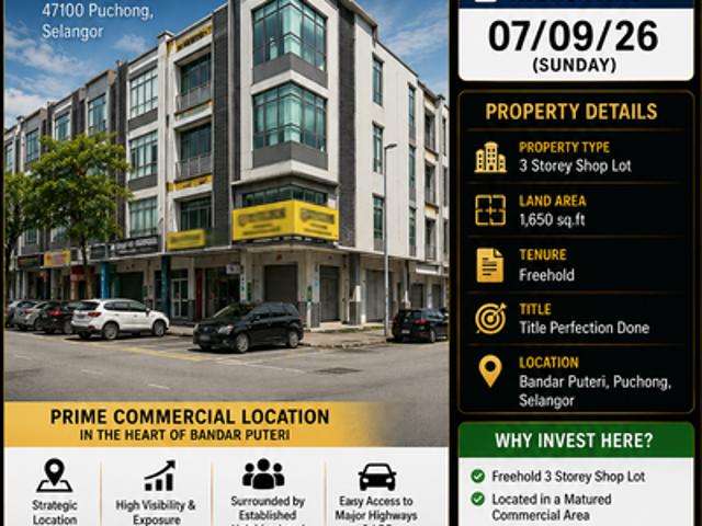 Shop for sale in Petaling, Subang Jaya