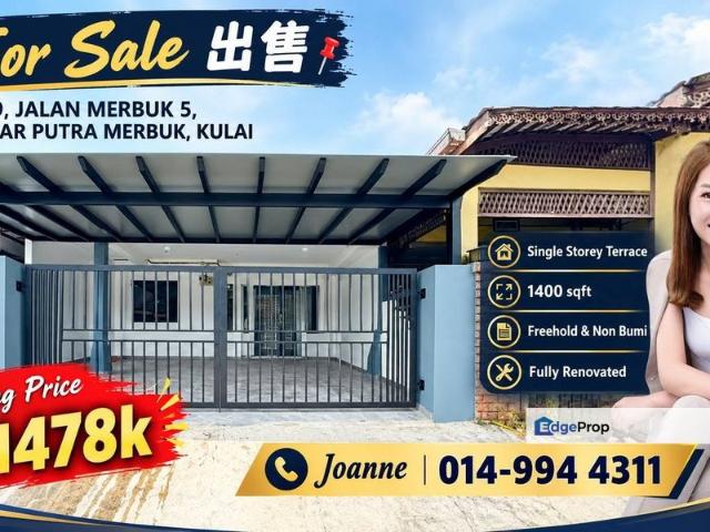 House for sale in Bandar Putra Kulai, Kulai