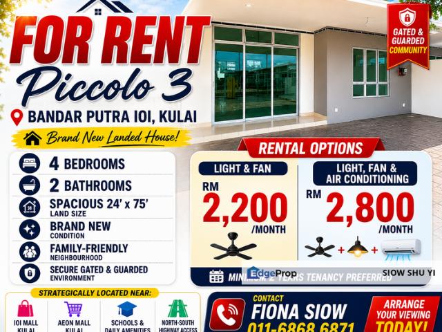House for rent in Kulai, Johor