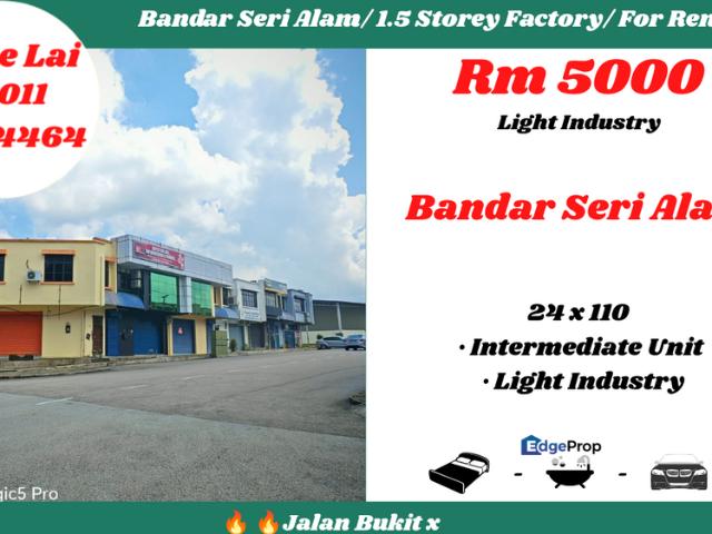 Warehouse for rent in Bandar Seri Alam, Pasir Gudang