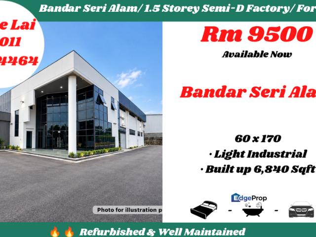 Warehouse for rent in Bandar Seri Alam, Pasir Gudang