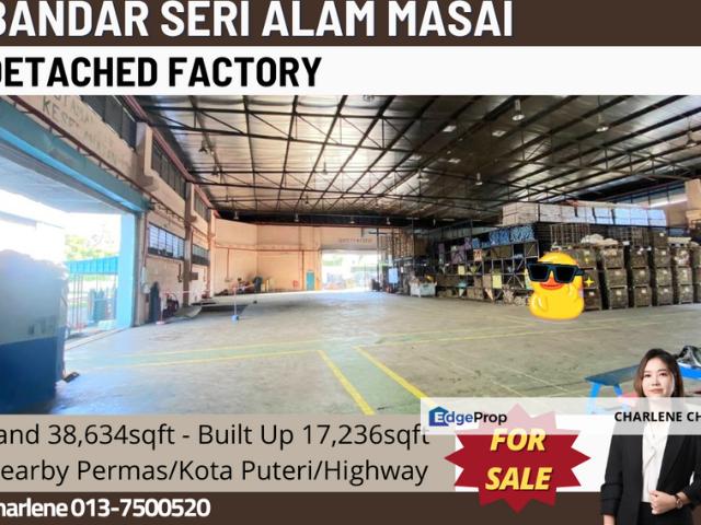 Warehouse for sale in Pasir Gudang, Johor
