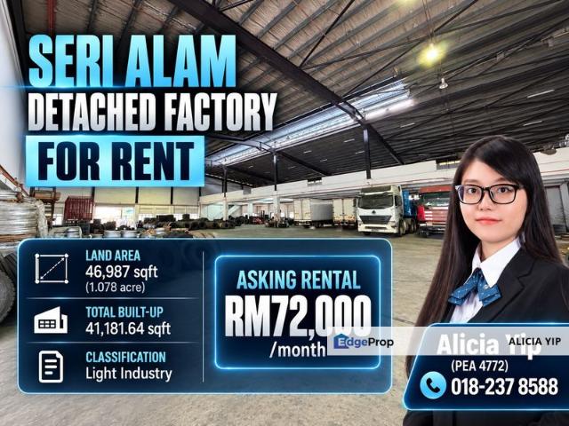Warehouse for rent in Bandar Seri Alam, Pasir Gudang