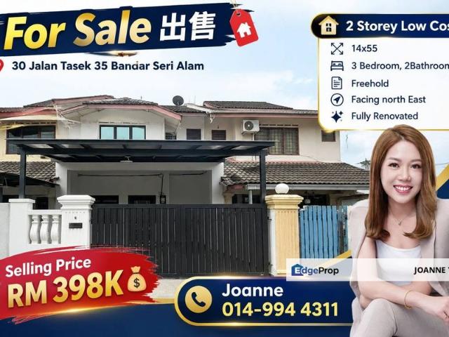 House for sale in Bandar Seri Alam, Pasir Gudang