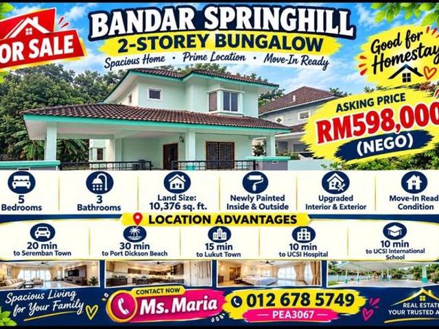 Bungalow for sale in Port Dickson