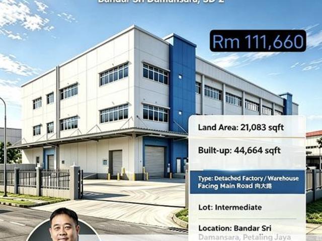 Warehouse for rent in Petaling, Damansara Damai