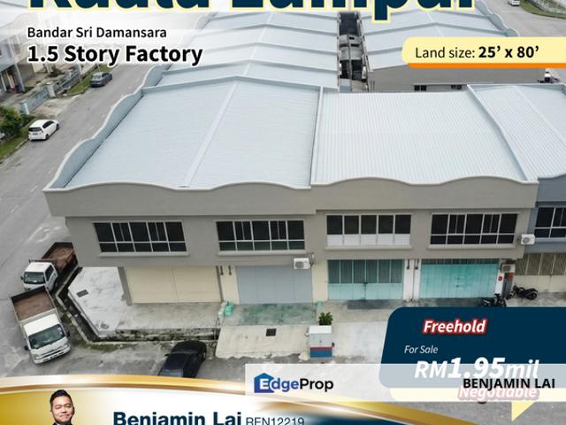 Warehouse for sale in Petaling, Damansara Damai