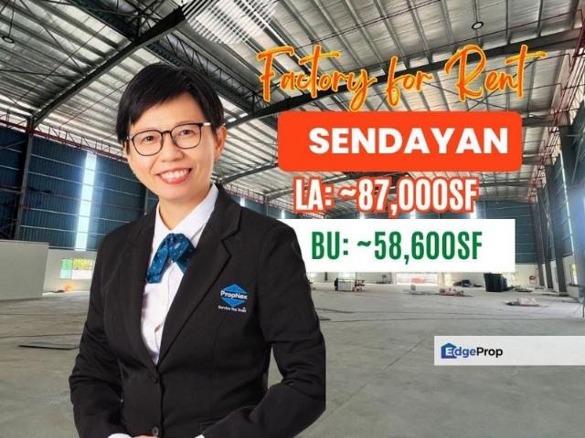 Warehouse for rent in Sendayan Village, Negeri Sembilan