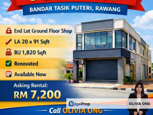 Shop for rent in Selayang, Selangor