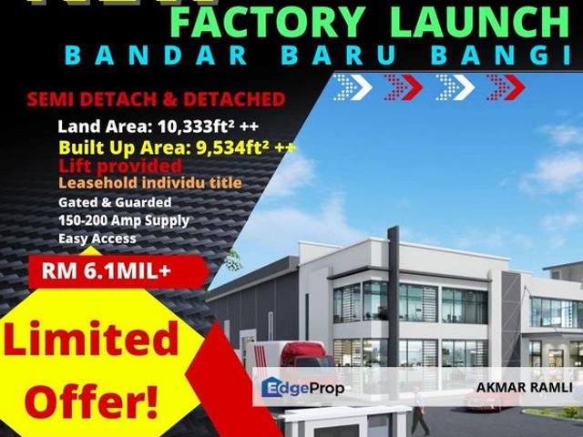 Warehouse for sale in Kajang, Langat