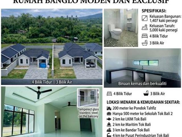 Bungalow for sale in Pasir Puteh, Kelantan
