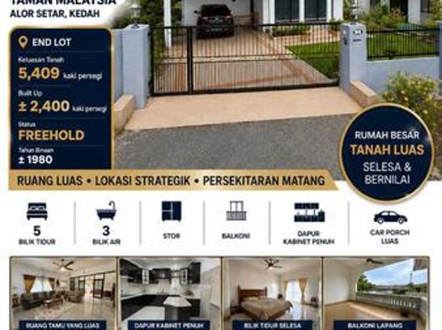 Bungalow for sale in Alor Setar, Kedah