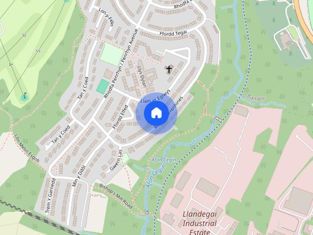 House for rent in Tyddyn-mynyddig, Bangor