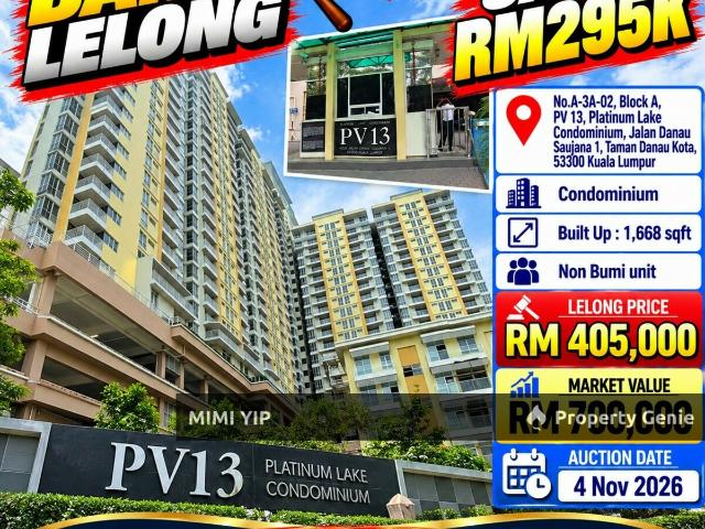 Condominium for rent in Taman Danau Kota, Kuala Lumpur