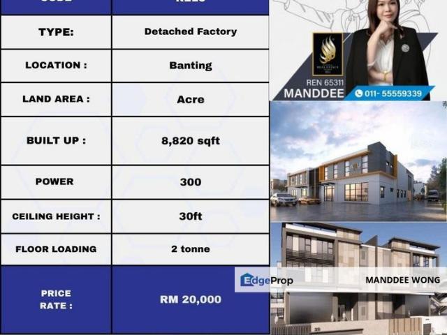Warehouse for rent in Banting, Selangor