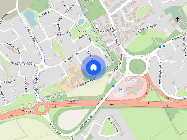 House for rent in Radbourne CP, South Derbyshire