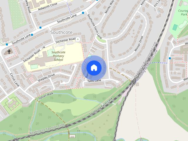 House for rent in Southcote, Reading