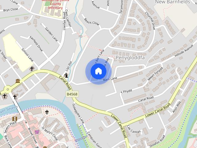 House for rent in Penygloddfa, Newtown