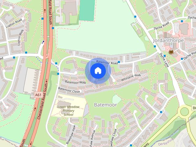 House for rent in Batemoor, Sheffield