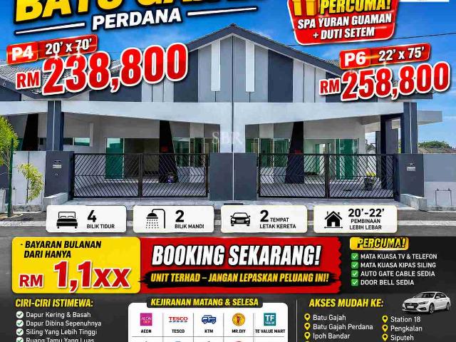 House for sale in Perak, Batu Gajah