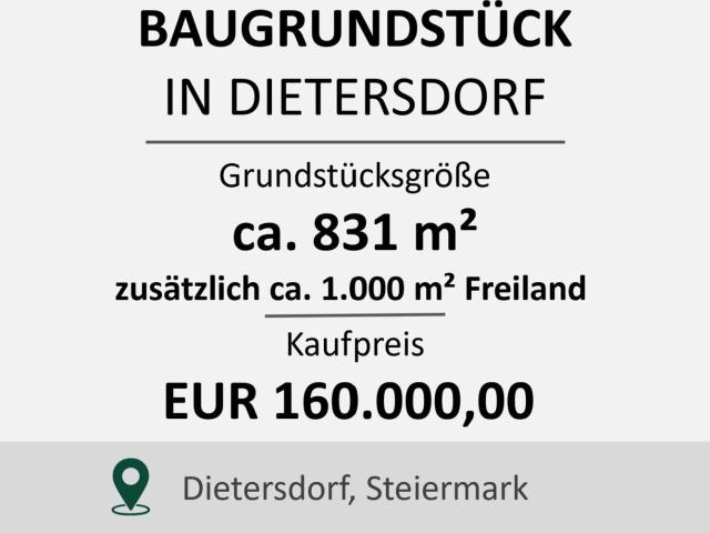 Grundstück kaufen in Dietersdorf, Dobl-Zwaring