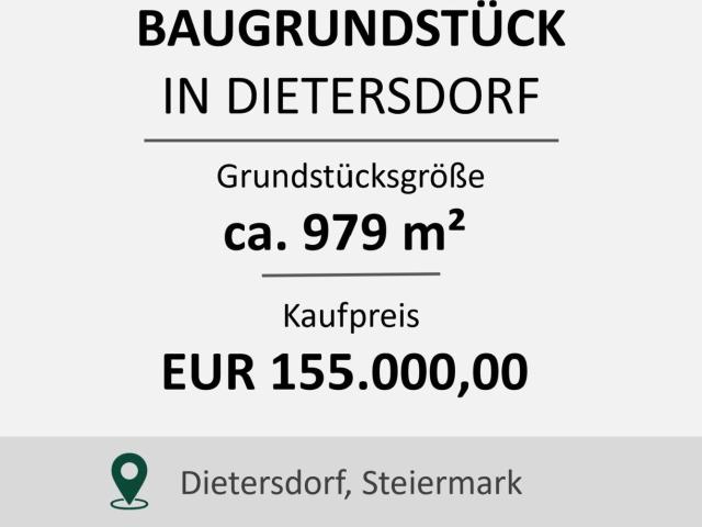 Grundstück kaufen in Dietersdorf, Dobl-Zwaring