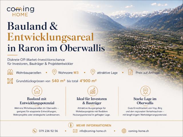 Grundstück kaufen in Raron, Wallis