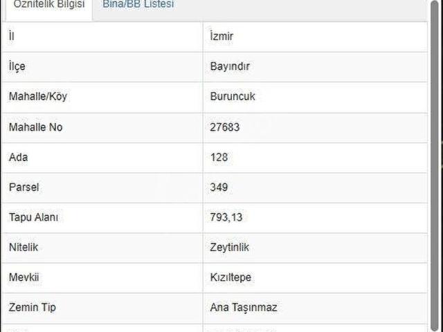 Buruncuk Mahallesi, Bayındır içerisinde satılık mülk