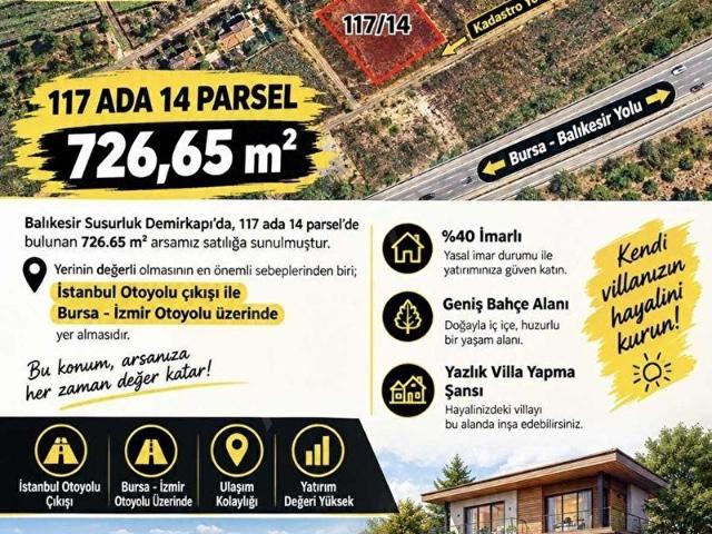 Susurluk, Balikesir içerisinde satılık Arsa