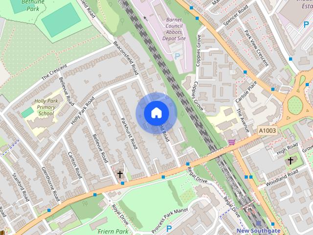 Apartment for rent in Brunswick Park, Greater London