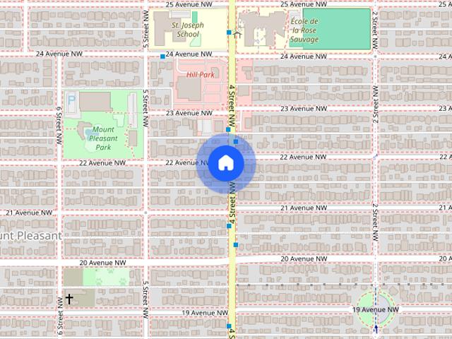 Townhouse for rent in Mount Pleasant, Calgary