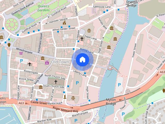 Apartment for rent in Old Town, Hull