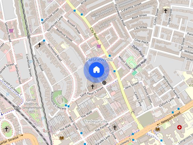 Apartment for rent in Plasnewydd, Falcon Lodge