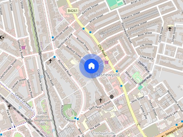 Apartment for rent in Plasnewydd, Falcon Lodge