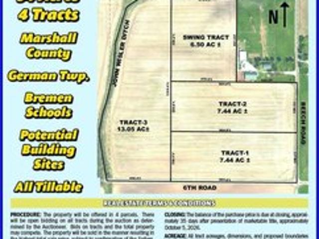 Land for sale in Bourbon, Indiana