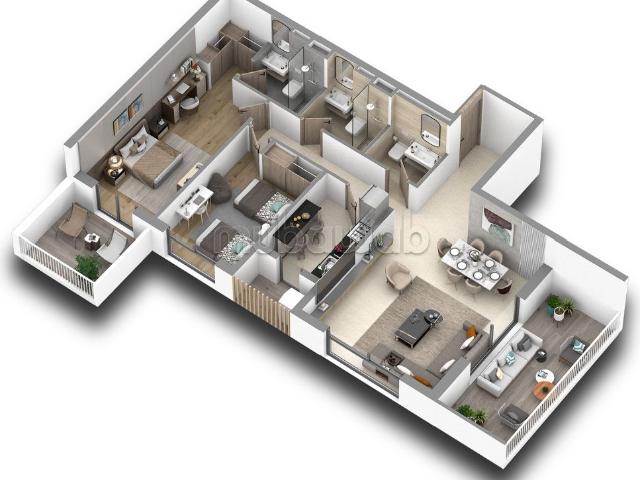 Appartement vente à Anfa, Gharb-Chrarda-Beni Hssen