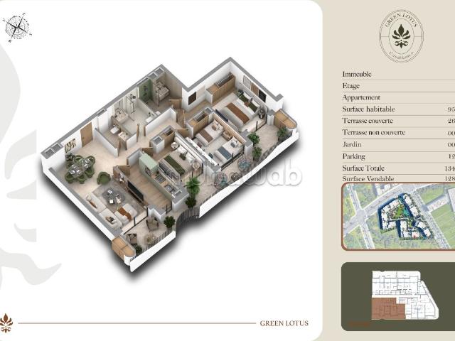 Appartement vente à Anfa, Gharb-Chrarda-Beni Hssen