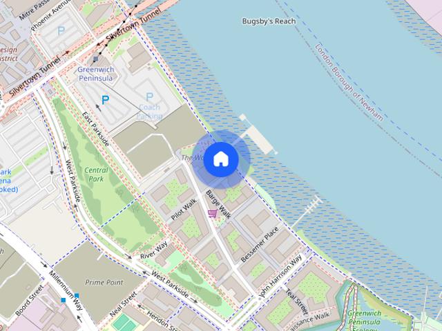 Apartment for rent in Greenwich Peninsula, Greater London